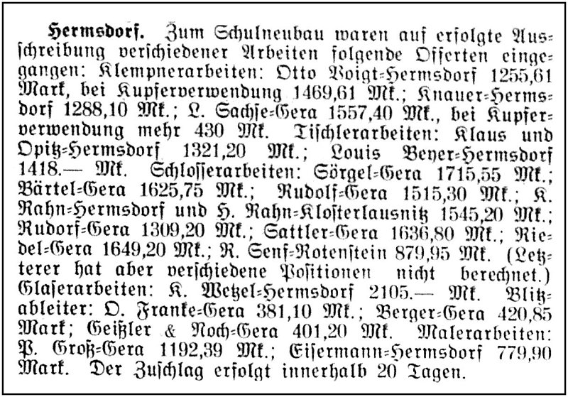 1905-07-20 Hdf Ausschreibung Schulneubau